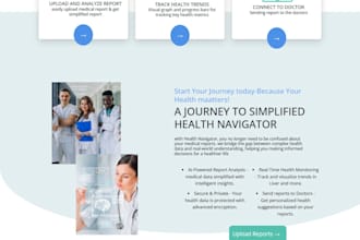design a modern and responsive medical website uiux in figma