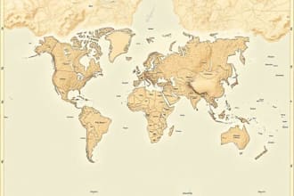 illustrate a creative vector map
