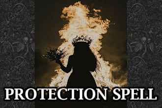 cast a powerful protection spell against curses, evil, witchcraft