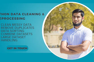 do data analysis, cleaning, visualization, and forcasting using python