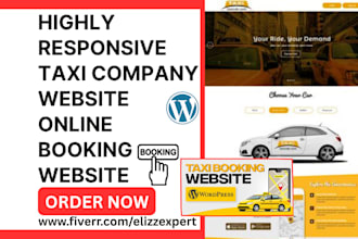 design limousine website car detailing taxi online booking chauffeur website