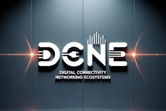 make a digital connectivity and networking ecosystem logo for your brand