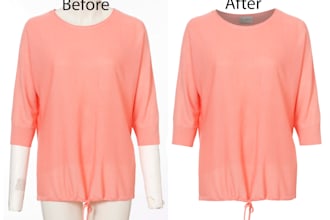 high end neck joint invisible mannequin photo editing