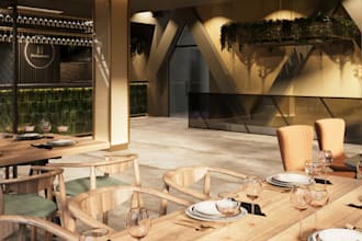 design 3d fast food restaurant,cgi interior render,3d layout,cafe,vip bar,3dsmax