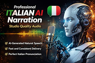 create professional italian ai voice over