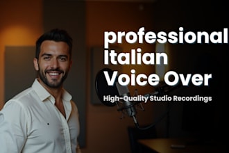 record a professional italian voiceover