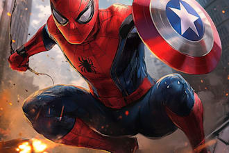 draw comic book illustration with comic book illustrator