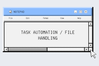write custom automation scripts for data and files handling
