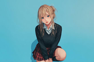 do characters in cartoon or anime style