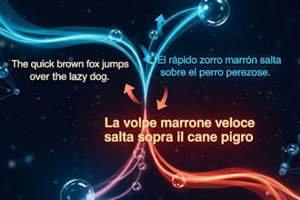 traslate for you from english or spanish to italian language