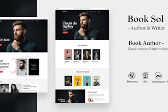 build author website book launch landingpage personal portfolio