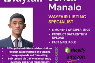 virtual assistant ecommerce product listing specialist