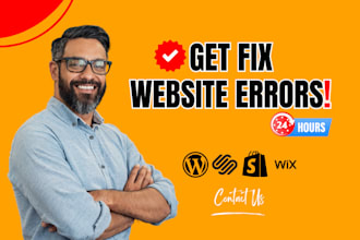 fix wordpress squarespace wix issues, errors, bugs fast including woocommerce