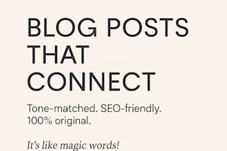ghostwrite blog posts in your brand voice with personality and clarity