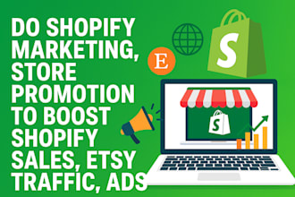 do shopify marketing, store promotion to boost shopify sales, etsy traffic, ads