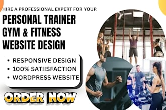 design gym fitness yoga sports wellness nutrition hiit online coaching website