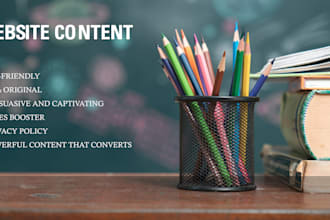 write SEO optimized website content
