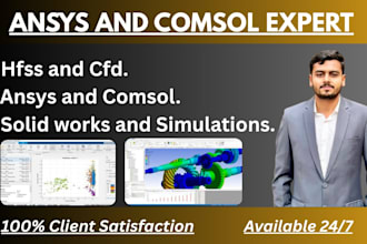 do 3d, solid works on ansys,comsol,fea and projects