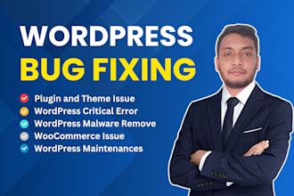 fix wordpress issue, wordpress bug fix and maintenance