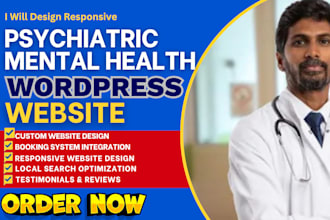 design rehab psychiatry website wellnes therapy mental health wordpress website