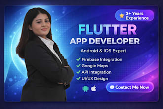 flutter app development with firebase for android and ios