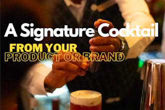 create a cocktail featuring your product or brand