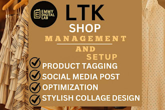 set up and manage your ltk or shopmy account with custom fashion collages