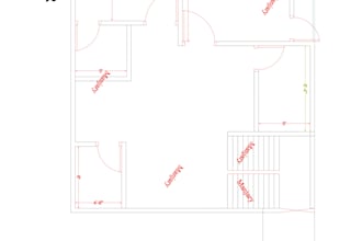 design accurate house plan in autocad 2d