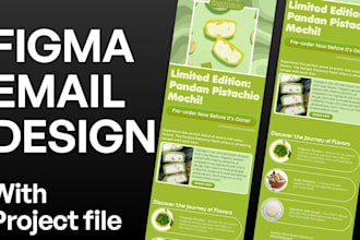 create email template design within 12 hours in figma