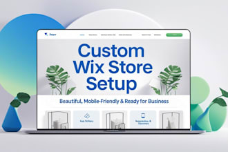 build and design your wix, printify store for print on demand