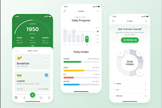 build feature rich nutrition tracker app, diet app, calorie tracker app