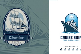 do a unique company ship boat, yacht  logo design