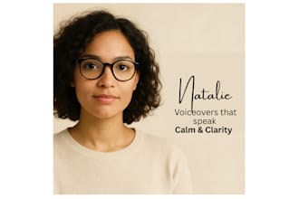 record a soft, clear british female voiceover