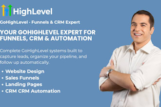 gohighlevel expert for sales funnel, crm, and automation