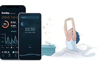 build customize sleep improvement app, bedtime app