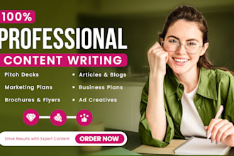 be your professional content writer for business writing