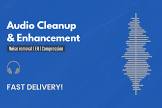 clean and enhance your audio professionally