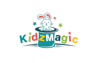 creative childcare, education kids, and children logo design