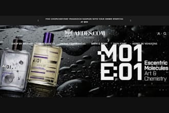 design perfume shopify store perfume website colonge store beauty website scent