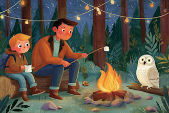 illustrate a magical children book with expressive character