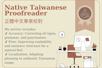 proofread and polish your traditional chinese text
