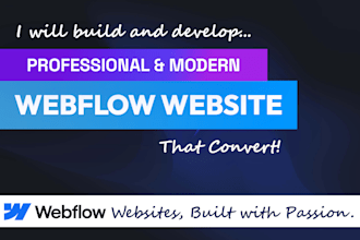build design or develop your webflow website figma to webflow expert