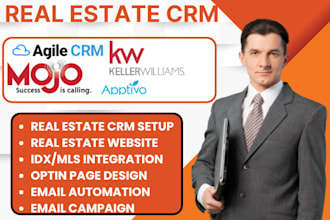 do real estate agile CRM keller williams mojo freshsales cinc kvcore apptivo