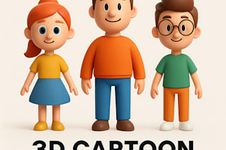 make 3d models for cartoon animations