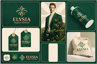 design full branding kit, brand guidelines, brand style guide identity and logo