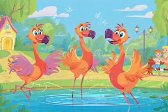 enchanting storybook illustrations in a charming colorful style