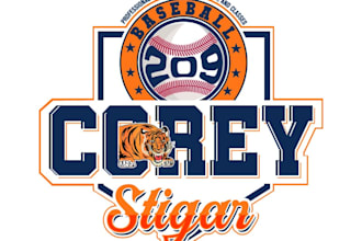 design unique baseball logo with unlimited revisions