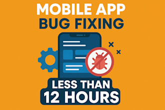 fix mobile app bugs in flutter, android, or ios within 12 hours