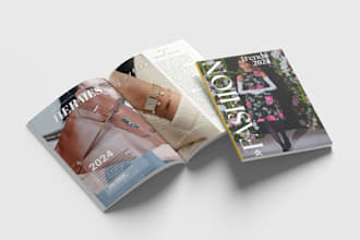 design a modern business or corporate magazine in adobe indesign