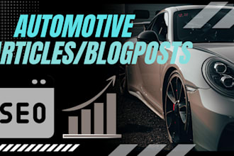 write seo automotive article and automotive blog post